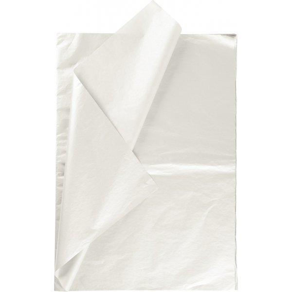 Silkespapper - pärlemor - 50 x 70 cm - 14 g -6 ark Silkespapper - pärlemor - 50 x 70 cm - 14 g -6 ark