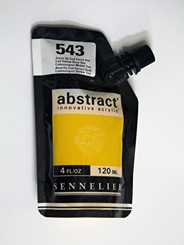 Akrylfärg Sennelier Abstract 120ml - Cad. Yellow Deep Hue (543) - Akrylfärger, Konstnärsfärger