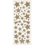 Glitterstickers - guld - stjrnor - 2 ark