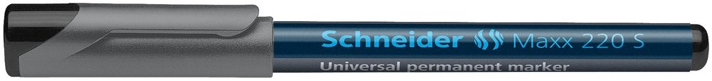 Maxx 220 S (0,4 mm) Permanent - Sort - Markørpenne, Penne, Penne, kridt & tusch