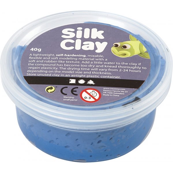 Silk Clay® - blå - 40 g Silk Clay® - blå - 40 g