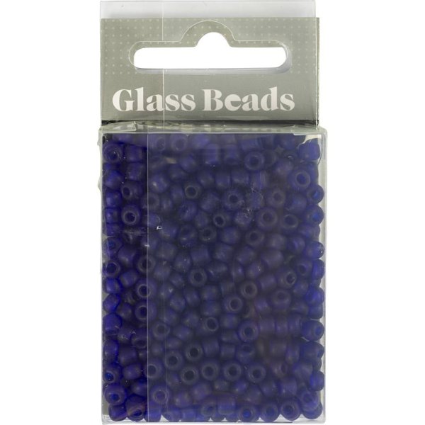 Rocaillepärlor 4 mm Blå 25 g Rocaillepärlor 4 mm Blå 25 g