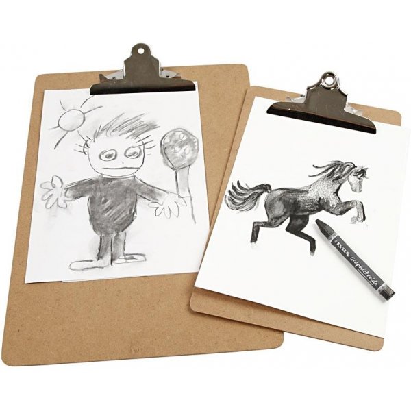 Clipboard/ritunderlag - silver - A4 Clipboard/ritunderlag - silver - A4