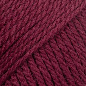 DROPS Alaska Uni Color garn - 50g - Bordeauxrød (80) DROPS Alaska Uni Color garn - 50g - Bordeauxrød (80)