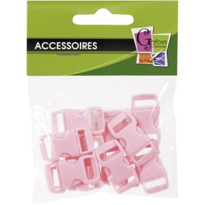 Plastklämmor rosa 10 mm, 10-pack Plastklämmor rosa 10 mm, 10-pack