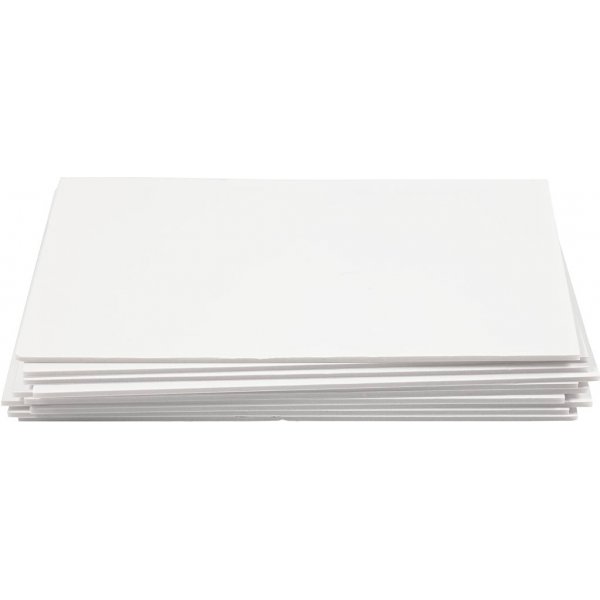 Skumkartong - vit - A4 - 10 ark Skumkartong - vit - A4 - 10 ark