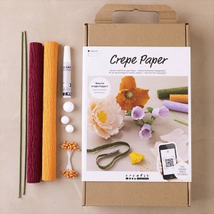 Start DIY Kit Crepe papir - blandede farver