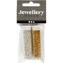 Rocailleprlor - guld - silver - 2 x 7 g