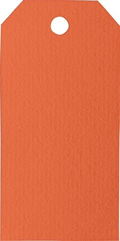 Papperix Adressekort - 10-pak - Orange - Etiketter, Øvrige hobbymateriale, Hobbymateriale, Håndværk