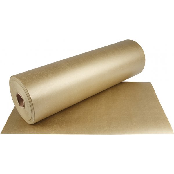 Presentpapper - guld - 100 m Presentpapper - guld - 100 m