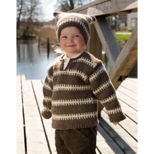 Strikkeopskrift - Sweater, cardigan og huer