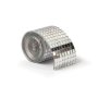 Sj�lvh�ftande spegelband facetterat - silver