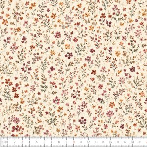 Strikstof Felicia mini mønstret beige 150 cm - Pr. metervare Strikstof Felicia mini mønstret beige 150 cm - Pr. metervare