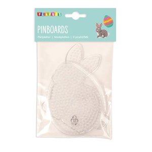 Pärlplattor Kanin & Ägg 2-pack - Transparenta former Pärlplattor Kanin & Ägg 2-pack - Transparenta former