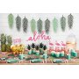 Papirsuger�r med hvide striber 19,5 cm gule - 10-pak