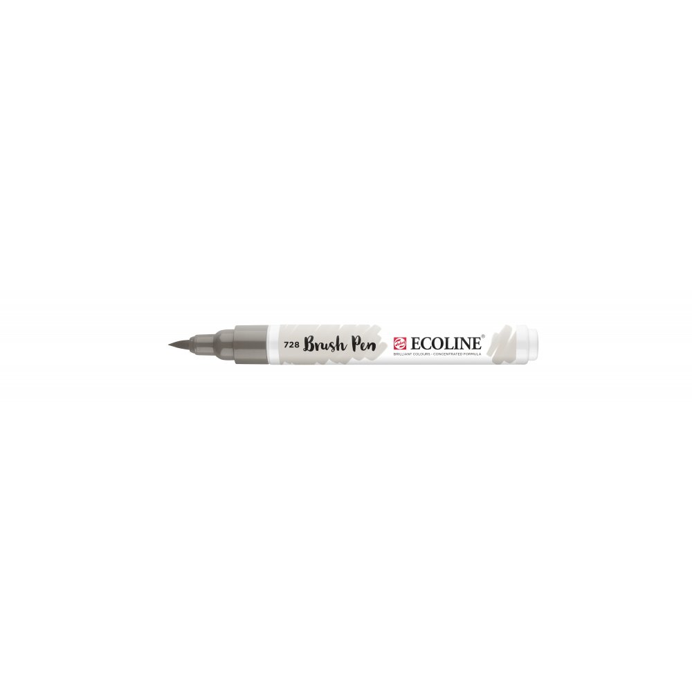 Penselpen Ecoline Brush Pen - Warm Grey Light (718) - Fiberpenne, Penne, Penne, kridt & tusch
