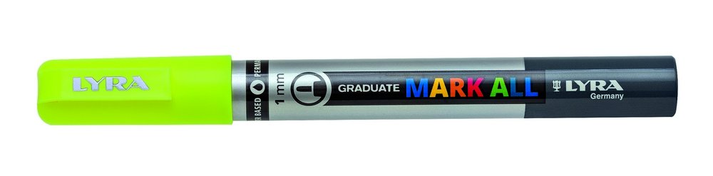 Mark All 1 mm Neon Yellow - Lyra Mark All, Markers, Penner, Penner, fargestifter og blekk