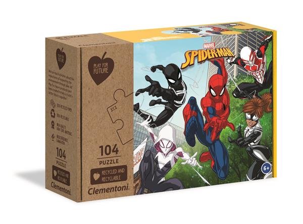 Barnepuslespill 104 brikker - Spider-Man (100 % resirkulert)