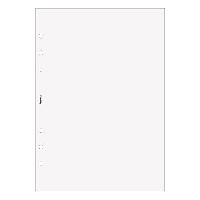 Notesbog til Filofax - A5 Ikke Linjeret - Hvid (25 ark) - Tilbehør kalender, Filofax, Systemkalendere, Kalender, Kontorartikler