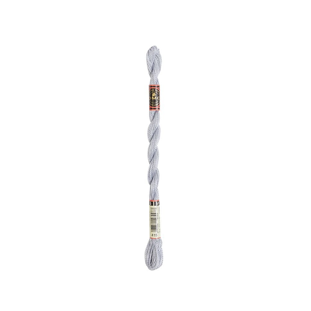 DMC Pearl Cotton Art. 115/5, 415 Pearl Gray - Broderigarn, Garn, Sticka & virka