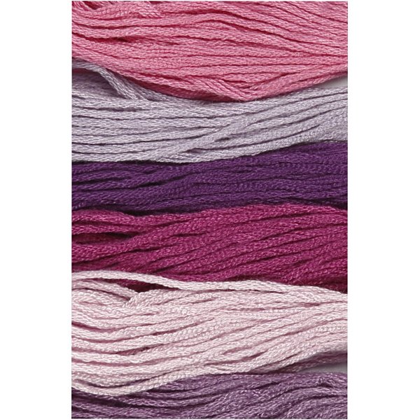 Harmoni Broderigarn - lila - 6 bunt Harmoni Broderigarn - lila - 6 bunt