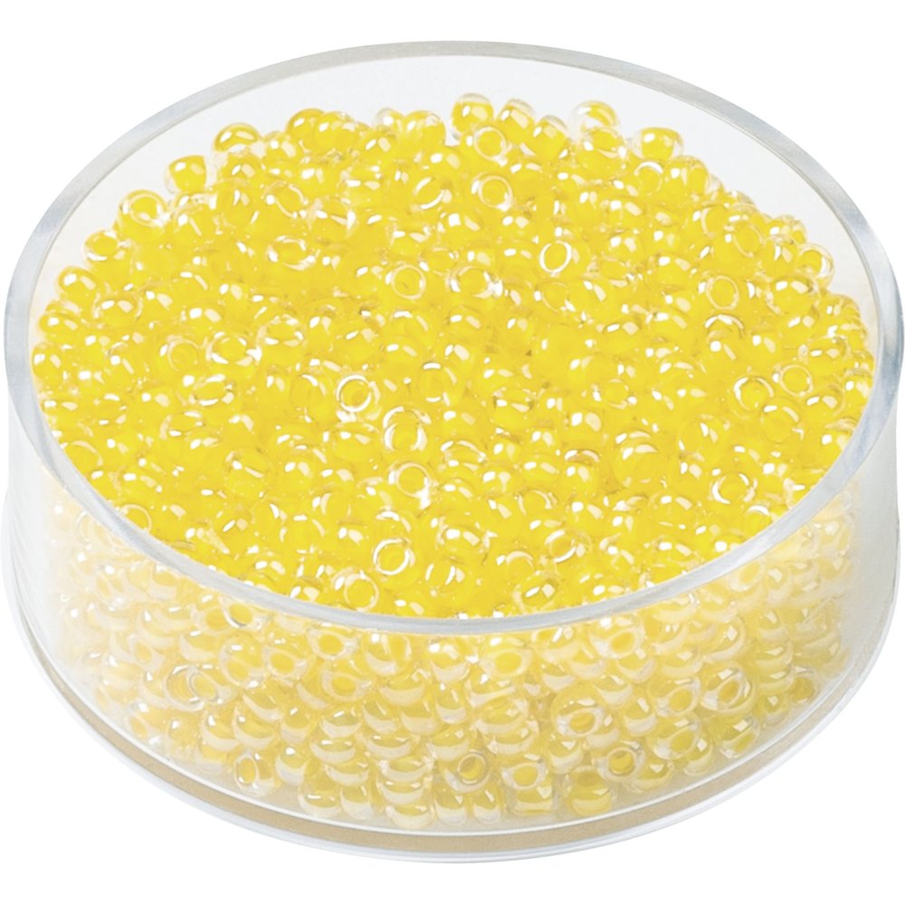 Boheme rocailleperler 2,5 mm 17 g - Citrongul - Blandinger af rocaillesperler, Rocaillesperler, Håndværk