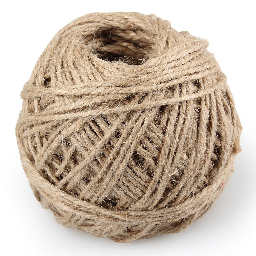 Jutesnor 2 mm 40 m - Natur - Jutesnøre, Snor, Tekstilbånd & snor