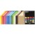 Farvet pap - blandede farver - A4 - 100 g - 16x10 ark