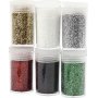 Glitter - mixade frger - 6 x 5 g