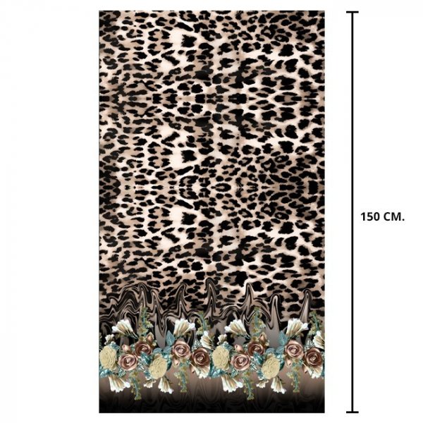 Mnstrad Trik 150 cm - Panter Blommor