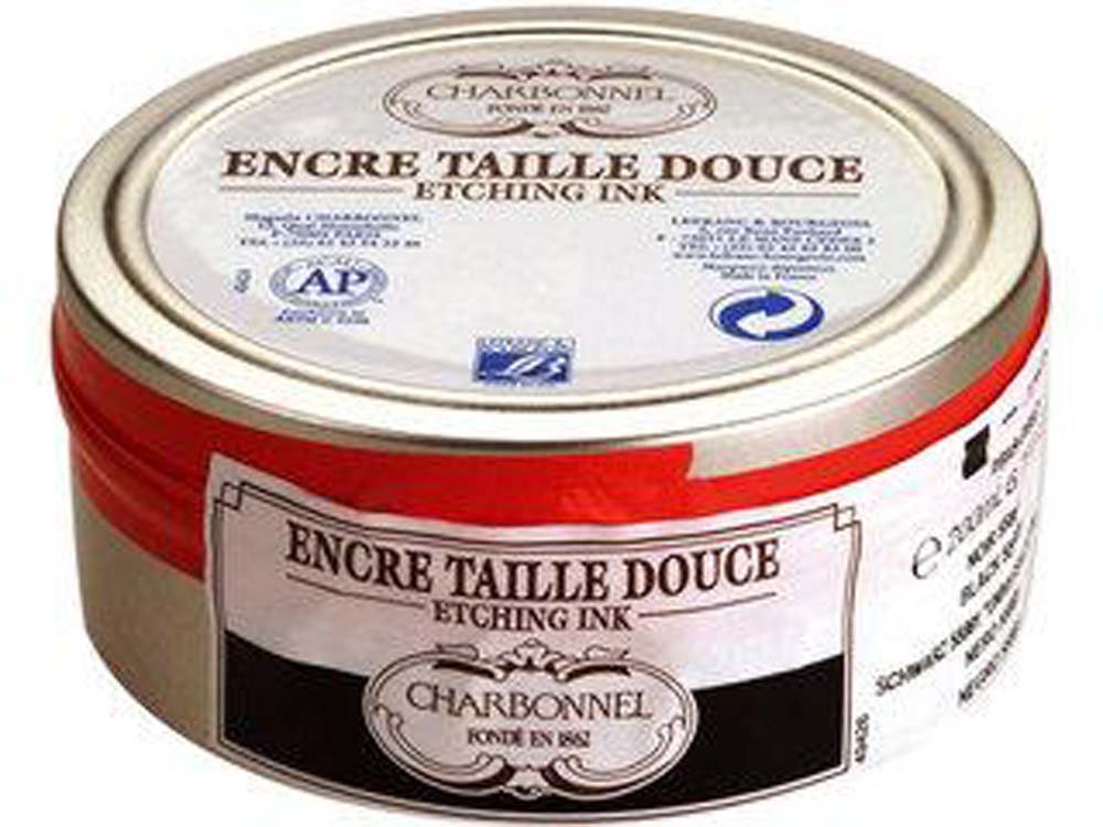 Blæk Intaglio Charbonnel Ink 200 ml - Black Luxe C S2 - Farve & medium til grafisk tryk, Print & printfarve