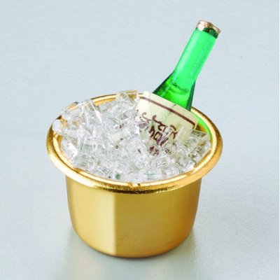 Miniatyr 3,5 cm - Champagneflaske i kjleskap