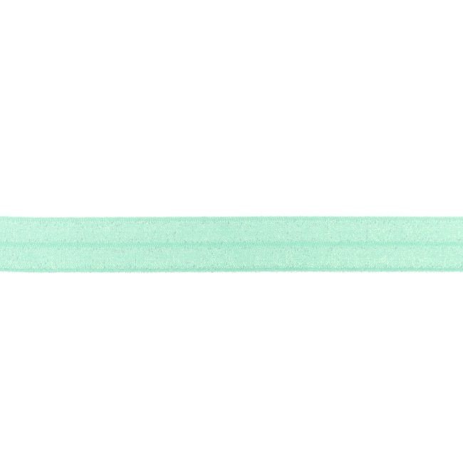 Mansjettstoff - Stretchy, glitter, fotokrom 2 cm - mint - Linningsbånd, Klestoffer, Tekstiler