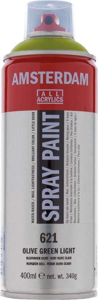 Amsterdam Spray 400 ml - Olive Green Light - Spraydåser, Spraymaling, Hobbyfarve
