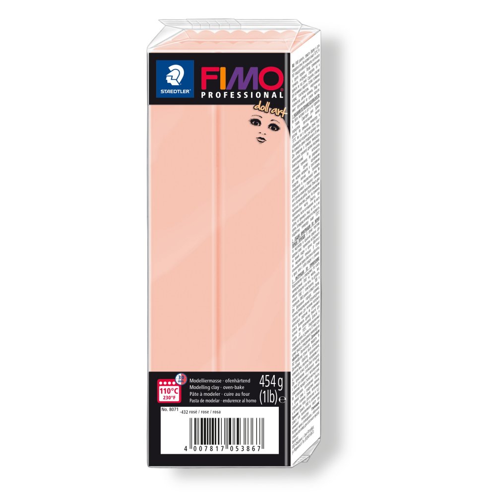 Modellervoks Fimo Professional Doll Art 454 g - Rose - Fimolera, Modellere, Hobbyartikler til børn, Hobbymateriale, Håndværk