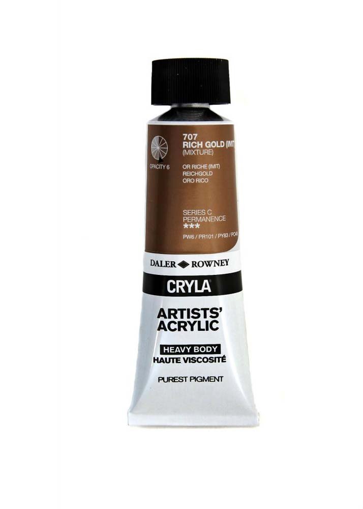 Akrylfärg Cryla 75ml - Rich Gold (Hue) - Akrylfärger, Konstnärsfärger