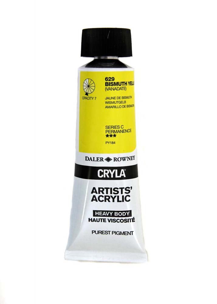 Akrylmaling Cryla 75 ml - Bismuth Yellow - Akrylfarver, Kunstnerfarver