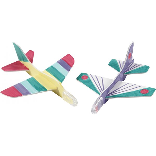 Flygplan - vit - 3 st Flygplan - vit - 3 st