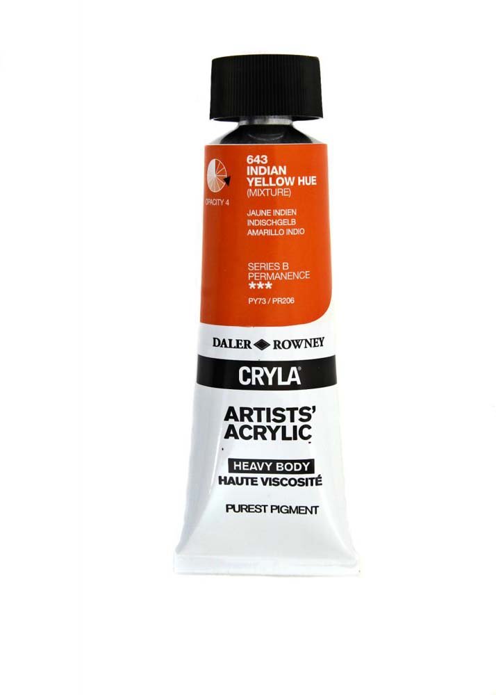 Akrylfärg Cryla 75ml - Indian Yellow Hue - Akrylfärger, Konstnärsfärger