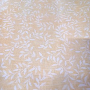 Vaxduk PVC Bladspiral gul 140 cm