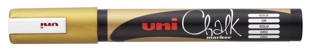 Uni Chalk Marker PWE-5M - Gold (810) - Øvrige Markers, Markers, Penne, Penne, kridt & tusch