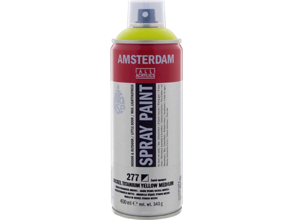Amsterdam Spray 400 ml - Nickel Titanium Yellow Medium - Spraydåser, Spraymaling, Hobbyfarve