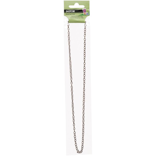 Kopparhalsband med stora länkar 2 mm - 64 cm Kopparhalsband med stora länkar 2 mm - 64 cm
