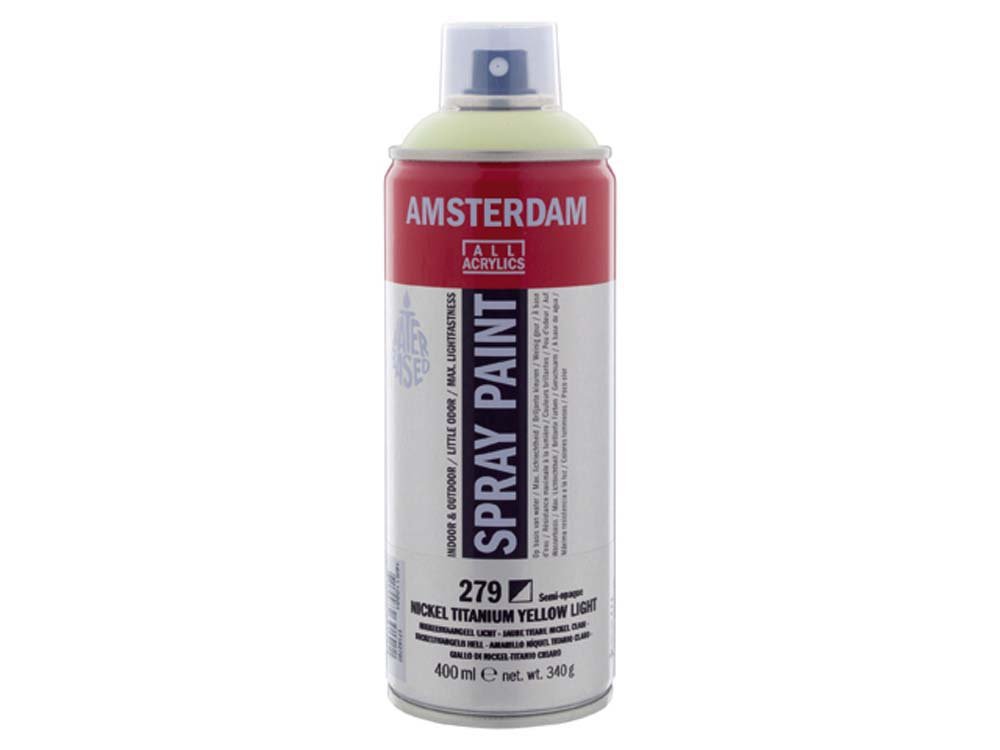 Amsterdam Spray 400 ml - Nikkel Titanium Yellow Light - Spraydåser, Spraymaling, Hobbyfarve