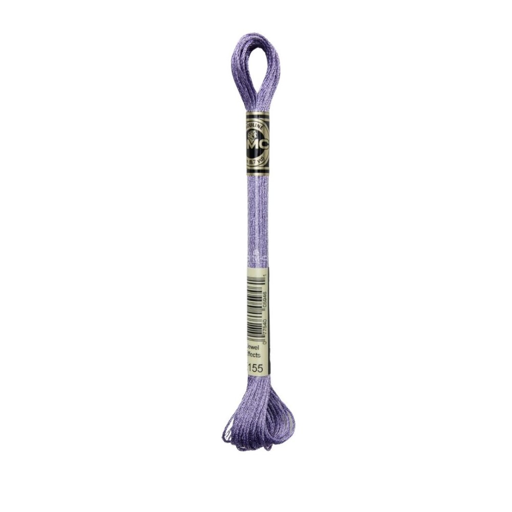 DMC Mouliné art. 317W Light Effects, E155 Metallic Mauve - Moulinegarn, Garn, Sticka & virka
