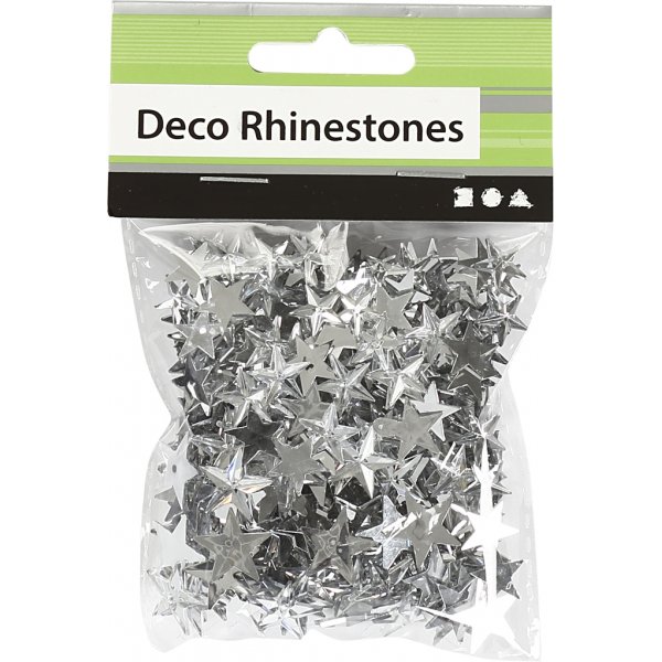 Rhinestones - silver - 11+12+16 mm - 360 st Rhinestones - silver - 11+12+16 mm - 360 st