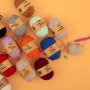 Vitt amigurumi-garn i bomull 27 g - cirka 55 m Vitt amigurumi-garn i bomull 27 g - cirka 55 m