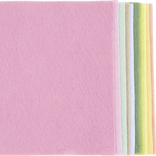 Hobbyfilt - A4, pastellfarger 10 stk Hobbyfilt - A4, pastellfarger 10 stk
