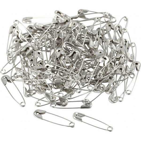 Säkerhetsnålar - silver - 100 st Säkerhetsnålar - silver - 100 st