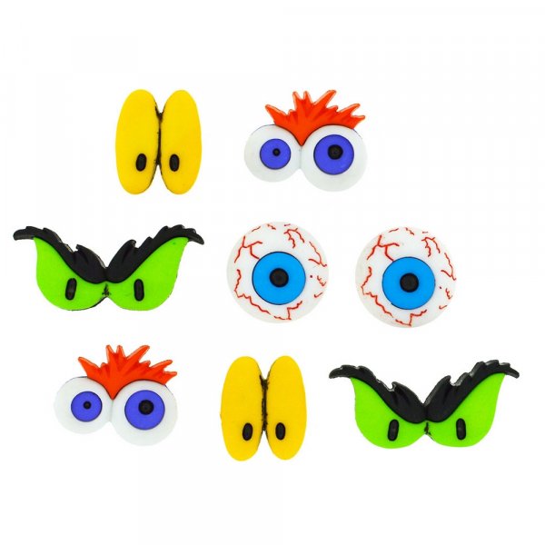 Multifrgade knappar 13x15 - 25x13 mm - Monstergon